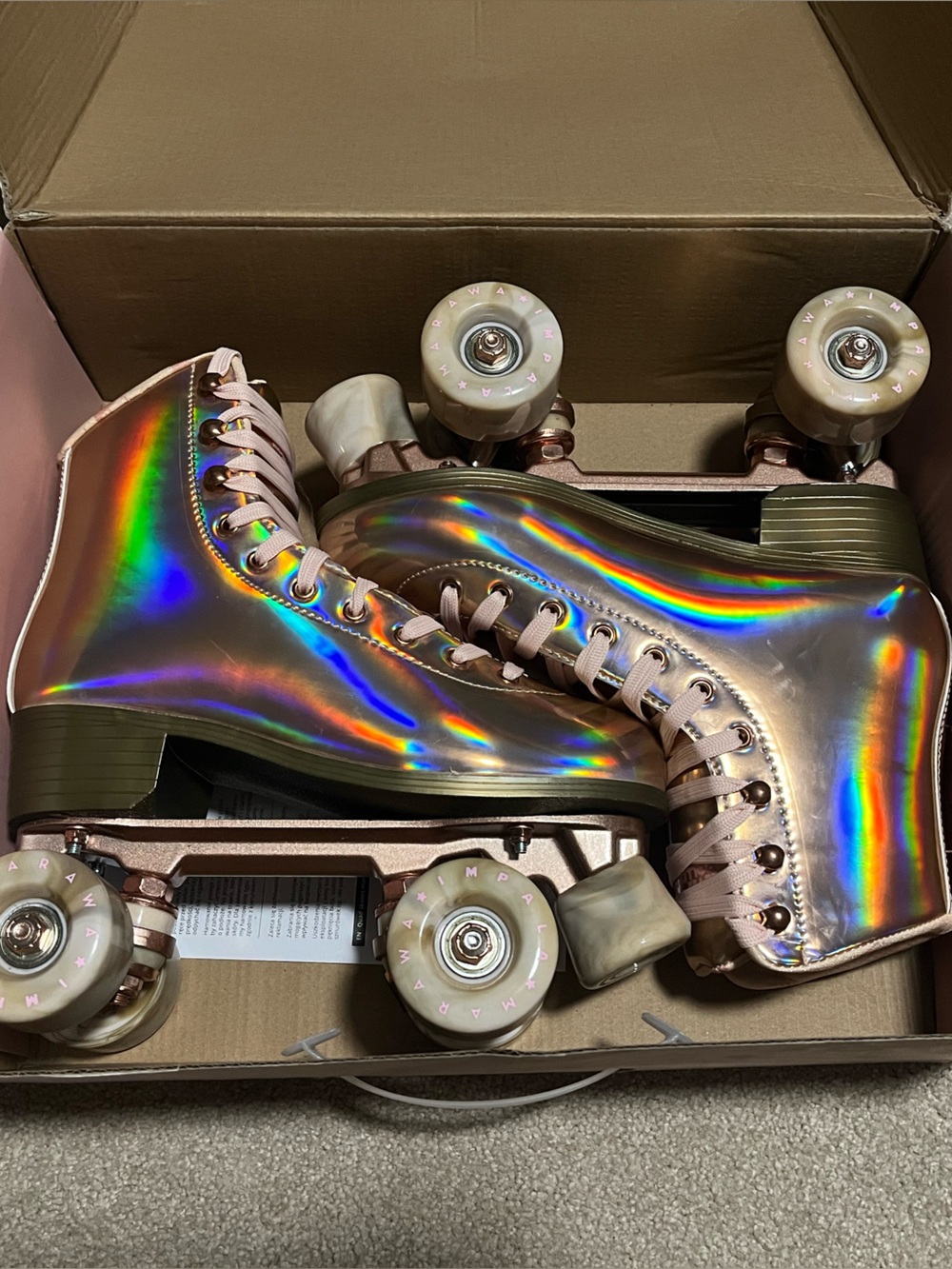 Impala Roller Skates - marawa rose gold